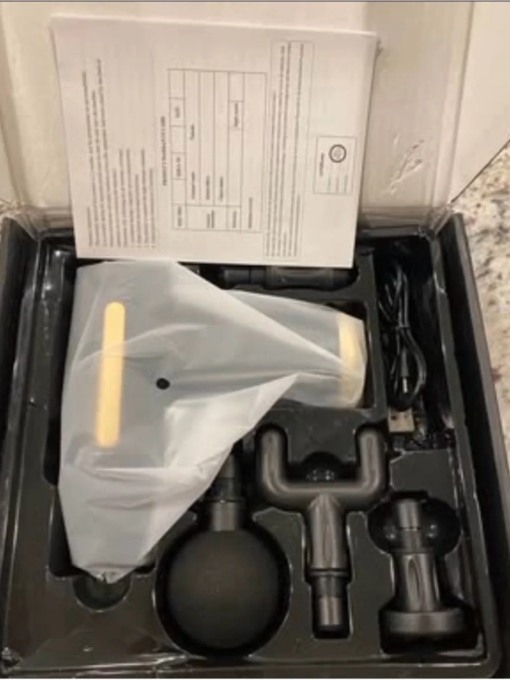 NEW - Deep Tissue Massage Gun with 4 Attachments – Percussion Muscle Massager
